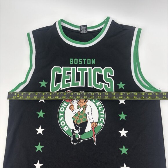 Boston Celtics NBA Sleeveless Jersey #46 Mens Size Large Tank Top Black Green - Picture 8 of 9